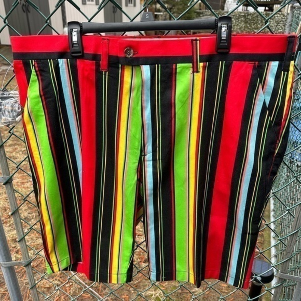 Loudmouth Men’s‎ Golf Shorts, 42Wx32L (Hot Dog-A Pattern) (NWT)